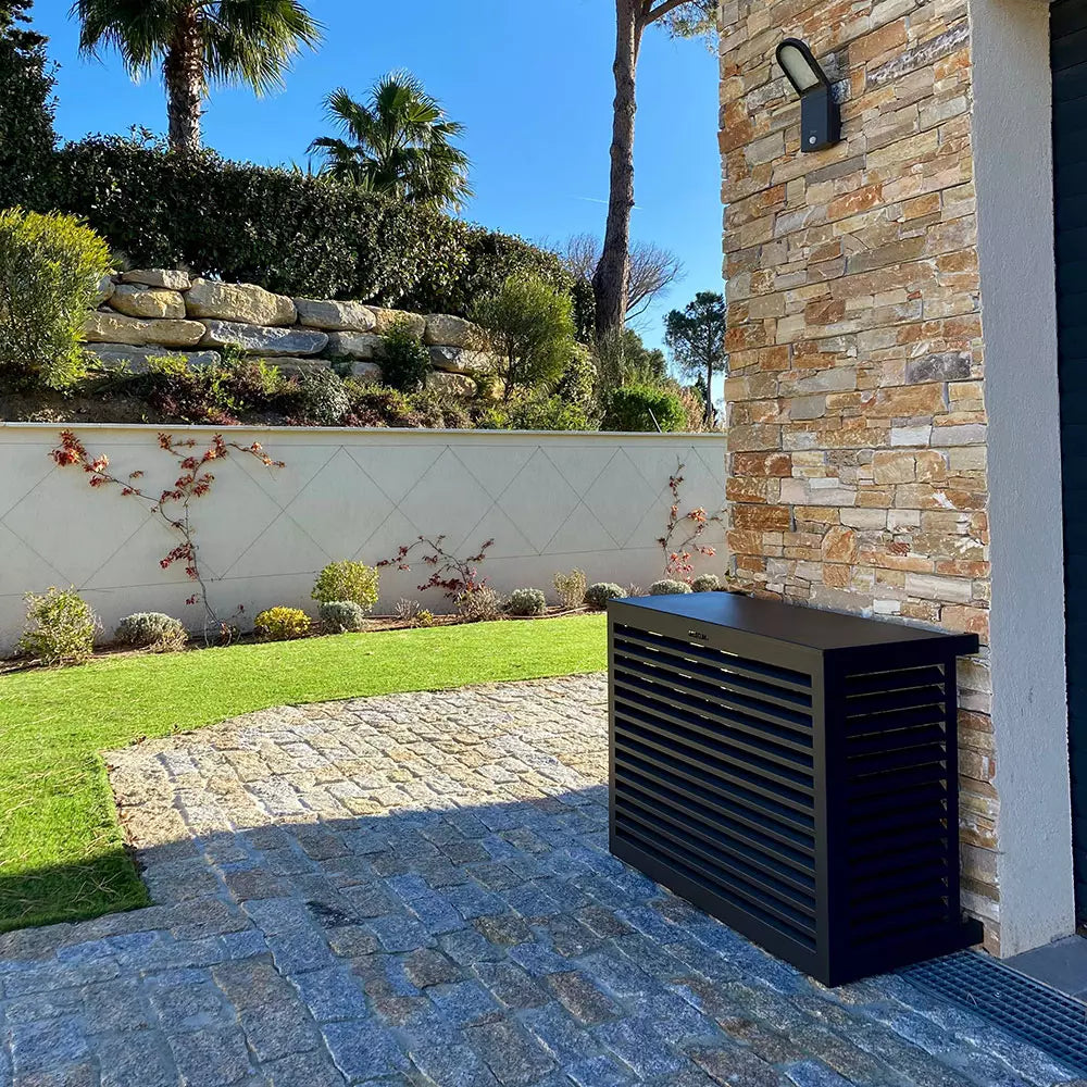 Air Conditioner Cover in Black - Small